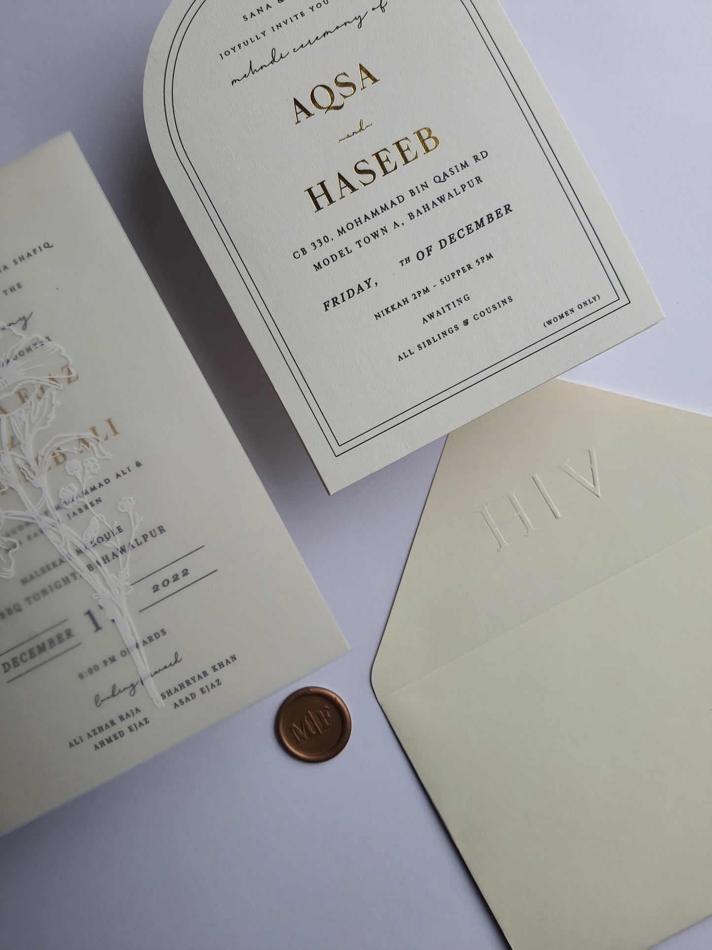 Elegant typography invitation