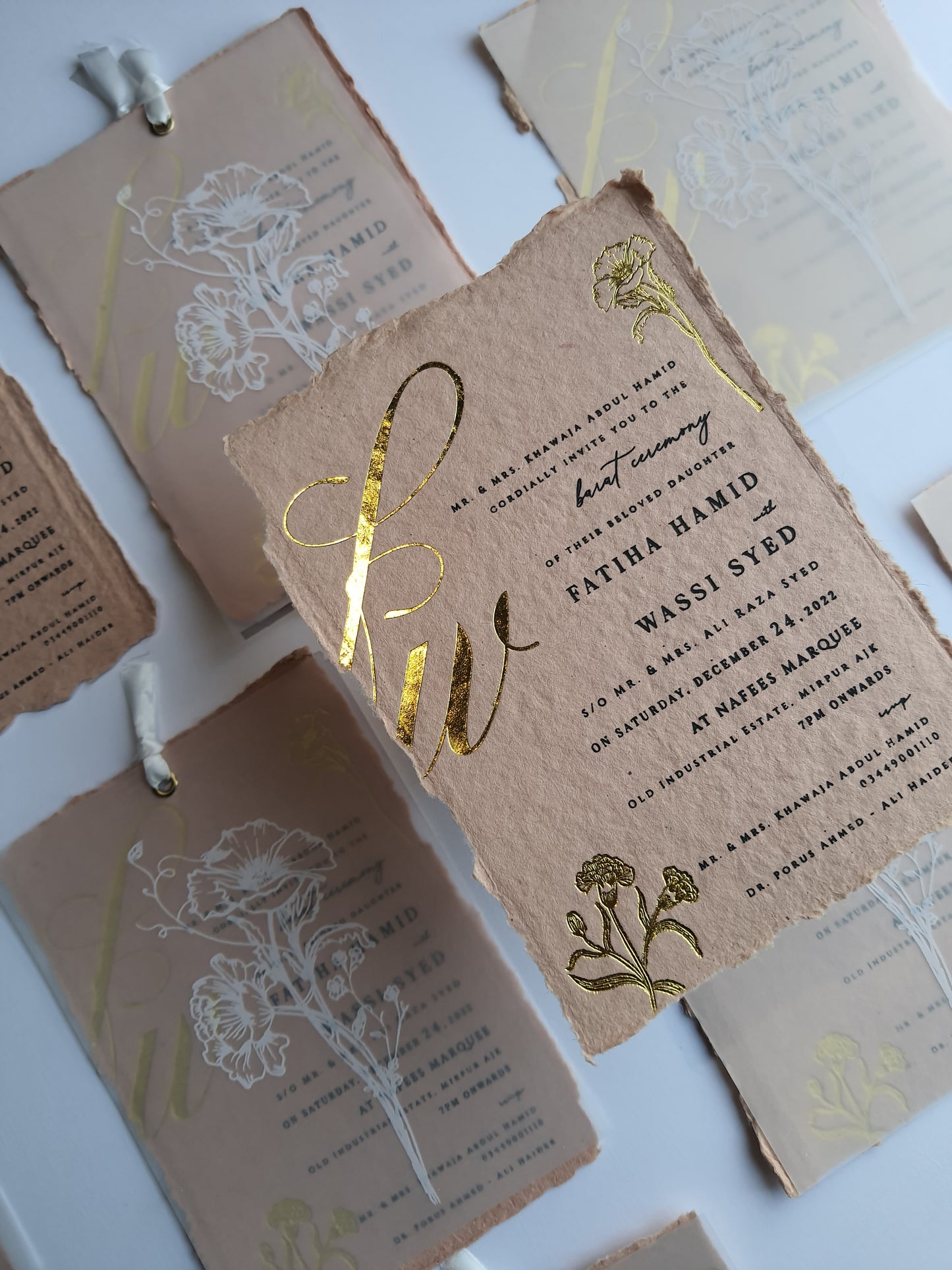 Handmade Paper Invitation