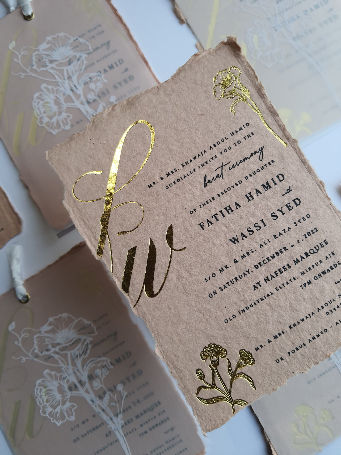 Handmade Paper Invitation