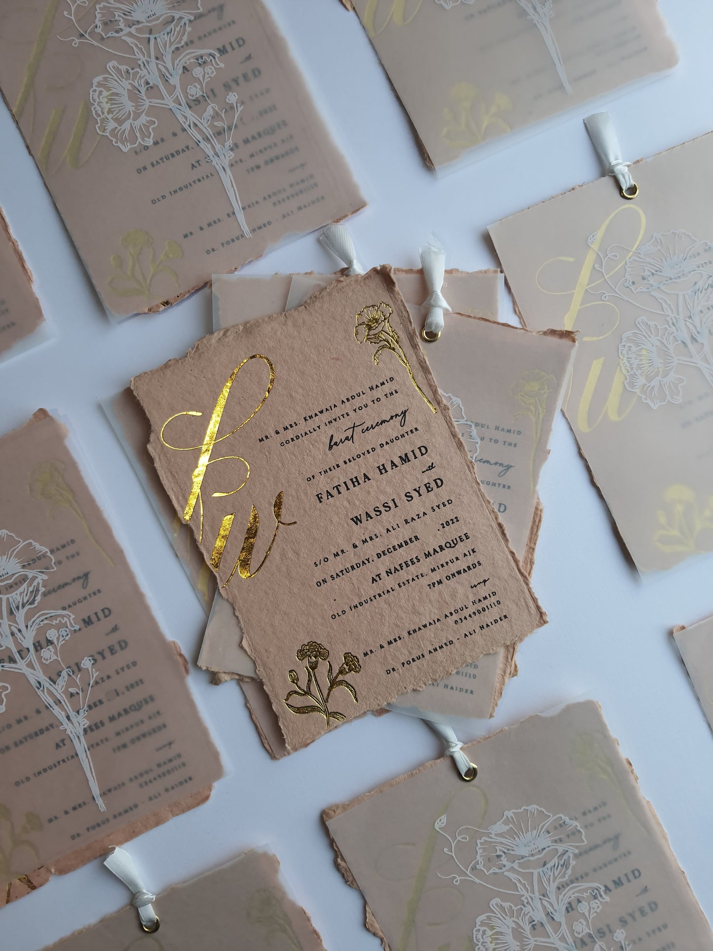 Handmade Paper Invitation