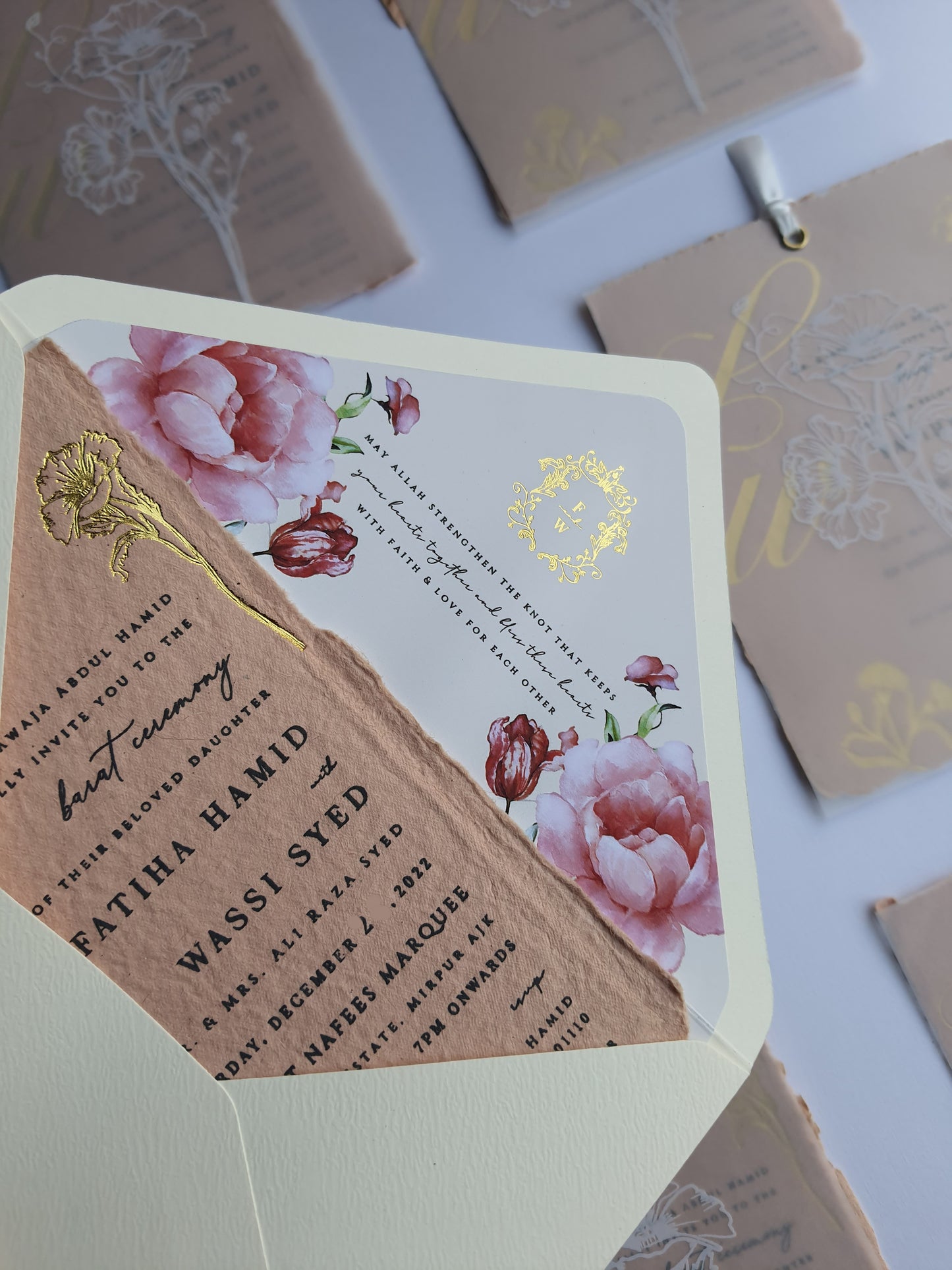 Handmade Paper Invitation