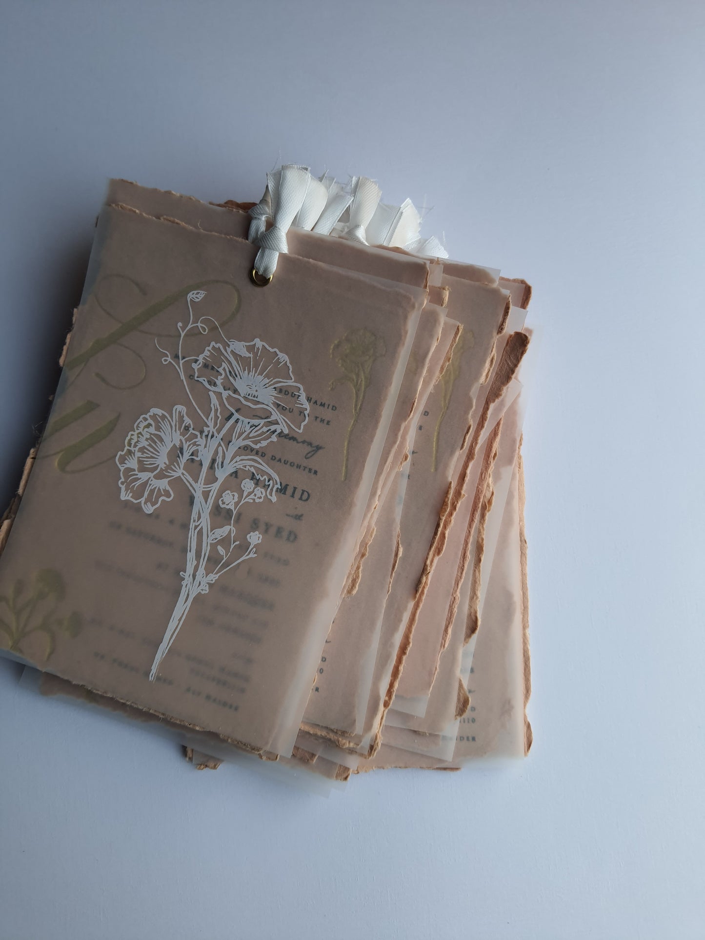 Handmade Paper Invitation