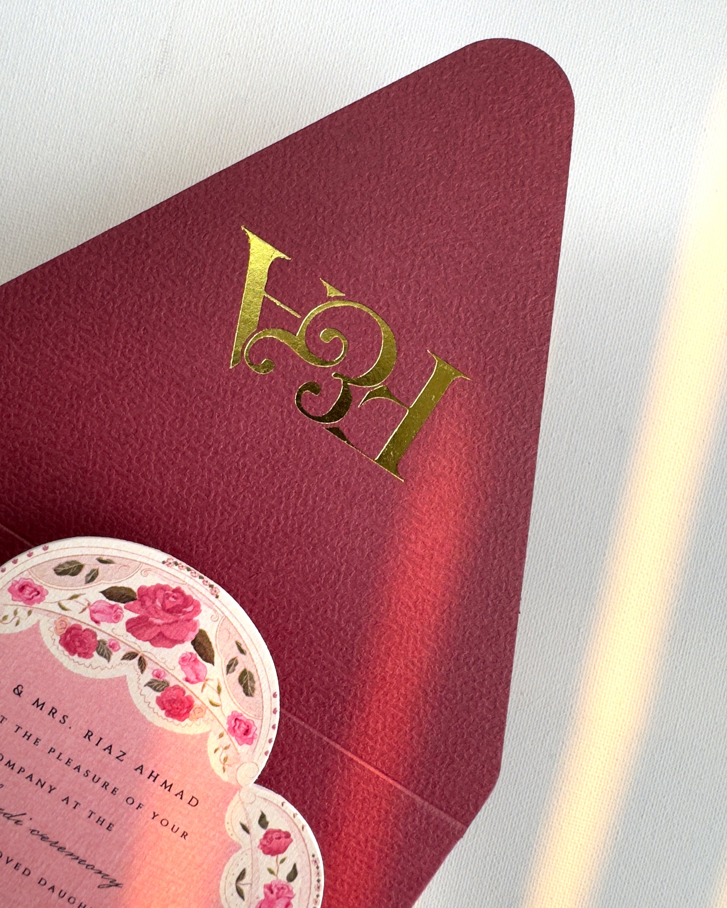 Peony Inspired invitation
