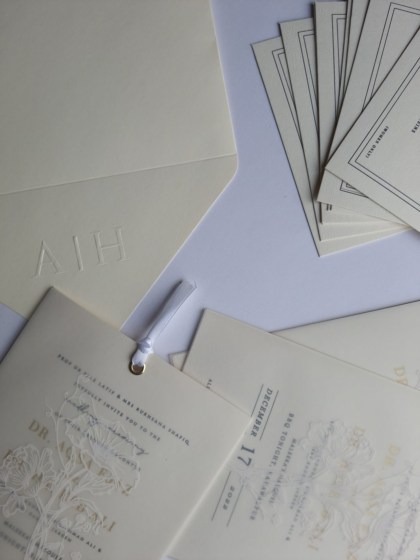 Elegant typography invitation