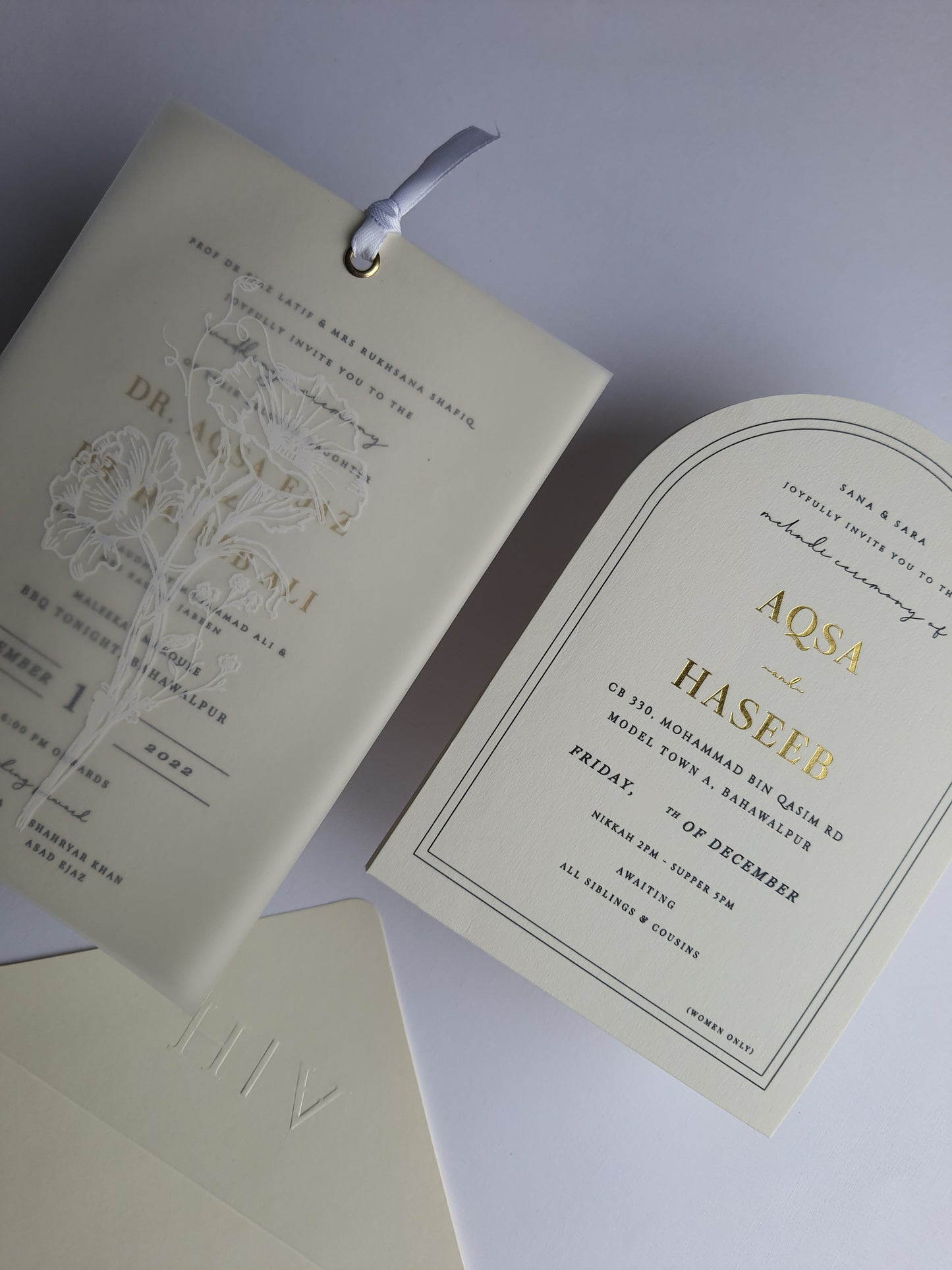 Elegant typography invitation