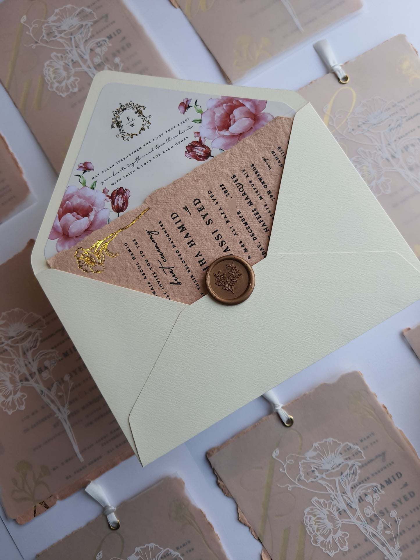 Handmade Paper  Invitation