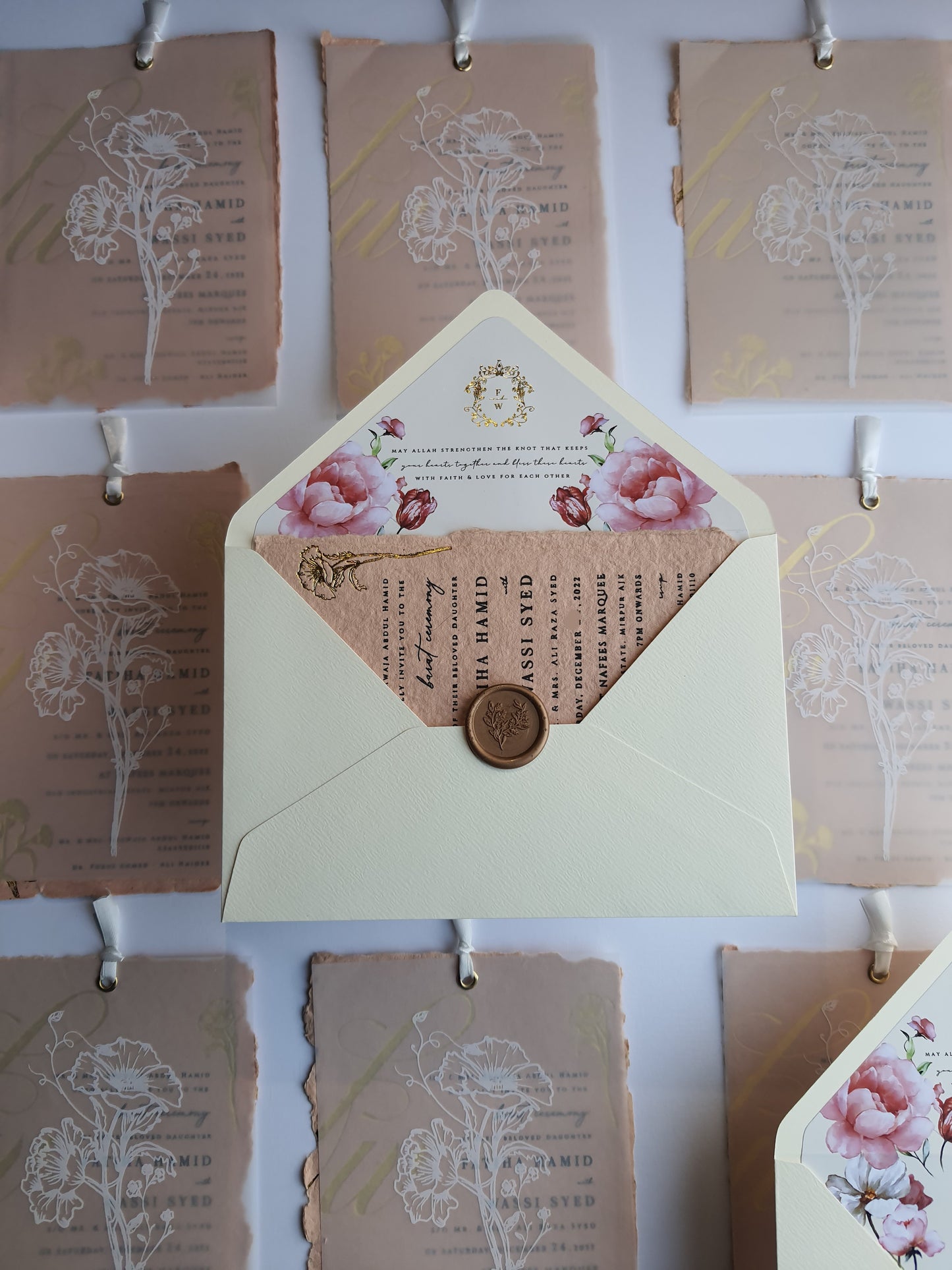 Handmade Paper  Invitation