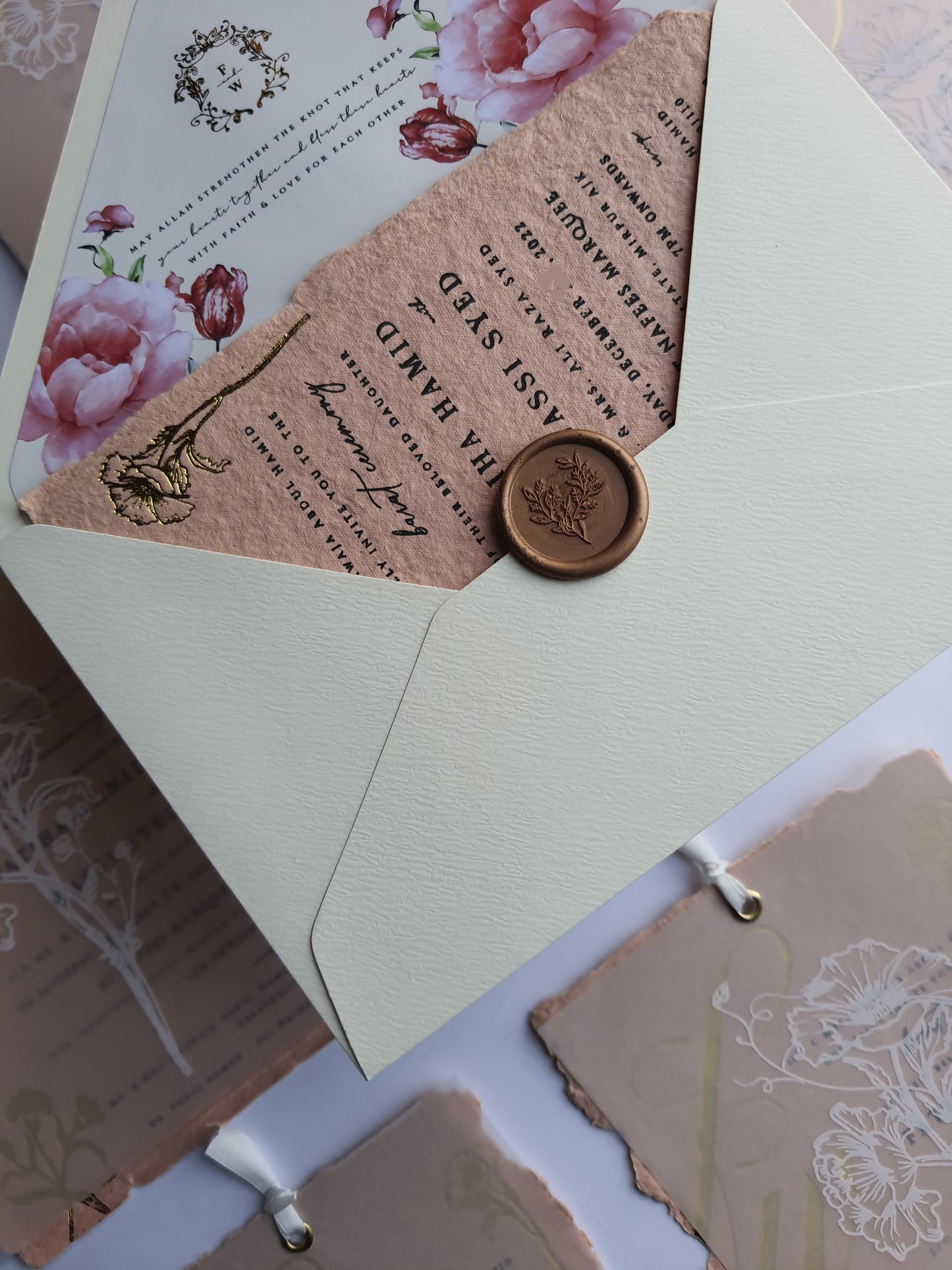 Handmade Paper  Invitation
